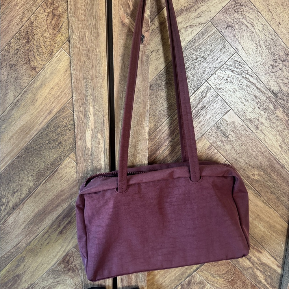 Baggu Small Bowler Bag Burgundy NWOT